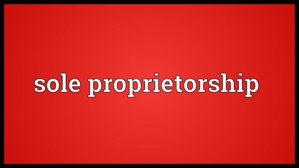 Type of Sole Proprietorship