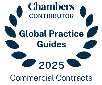 Chambers Global Practice Guides 2025 Commercial Contracts Contributor recognition awarded to an International Law Firm